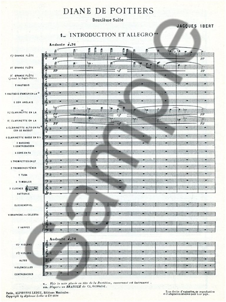 Diane de Poitiers - Suite No.2